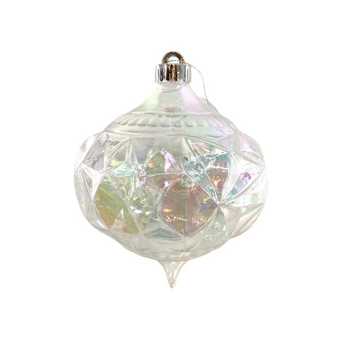 Iridescent Textured Onion Bauble (12cm)