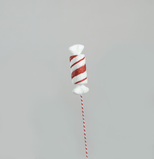 Red & White Stripe Candy Cane Candy Pick (25cm)