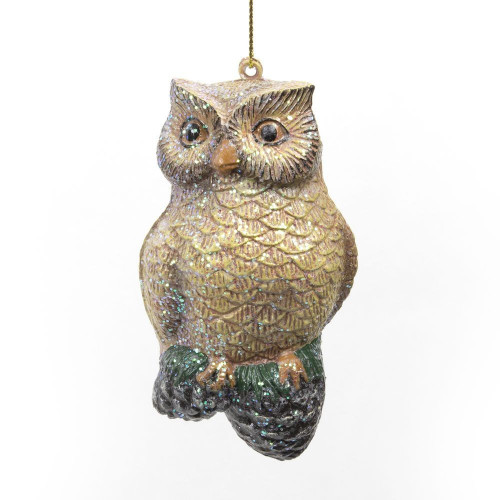 Handmade Straw Owl Hanging Tree Decoration