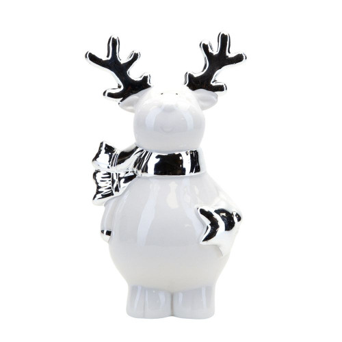 White and Silver Reindeer Decoration White and Silver Reindeer Decoration