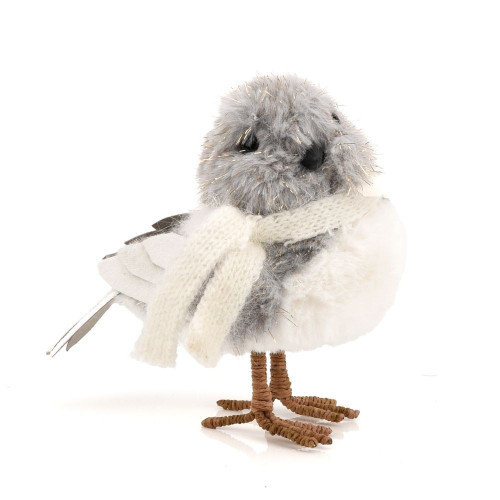 Silver and White Bird Decoration Silver and White Bird Decoration