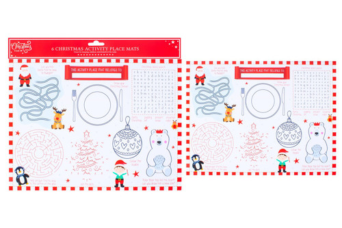 Christmas Activity Placemats (Set of 6) Christmas Activity Placemats (Set of 6)