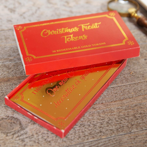 Set of 20 Gold Tokens For Christmas Set of 20 Gold Tokens For Christmas