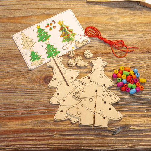 DIY Colourful Wooden Christmas Tree Gift Set DIY Colourful Wooden Christmas Tree Gift Set
