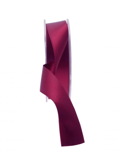 25mm Burgundy Satin Ribbon 25mm Burgundy Satin Ribbon