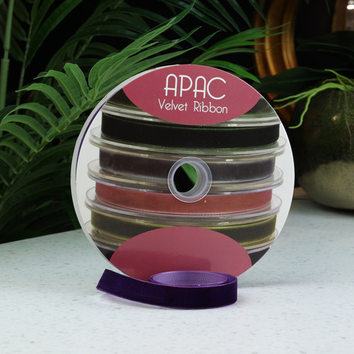 Purple Velvet Velvet Ribbon (15mm x 20m) Purple Velvet Velvet Ribbon (15mm x 20m)