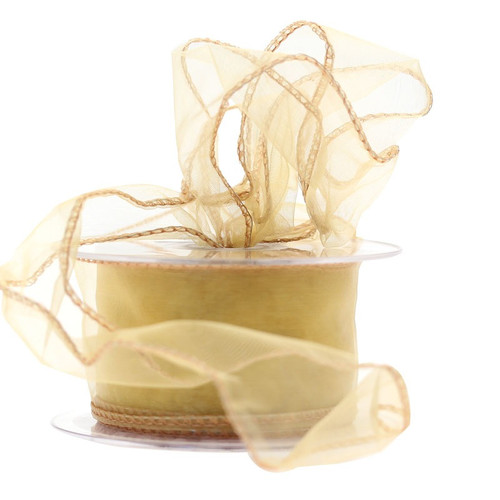 Gold Organza Ribbon (50mm) Gold Organza Ribbon (50mm)