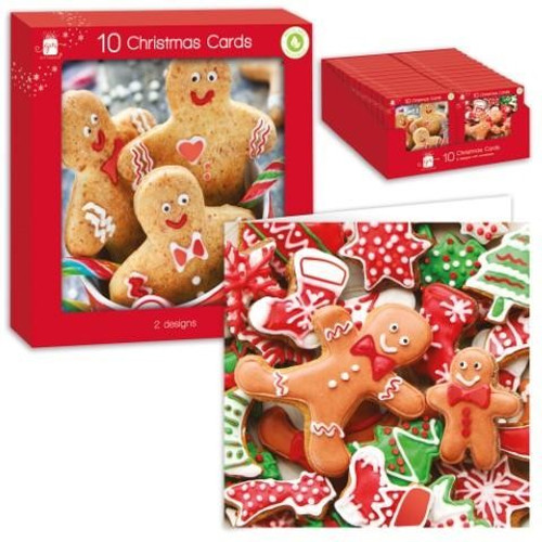 Ginger Bread Christmas Cards (Pack of 10) Ginger Bread Christmas Cards (Pack of 10)