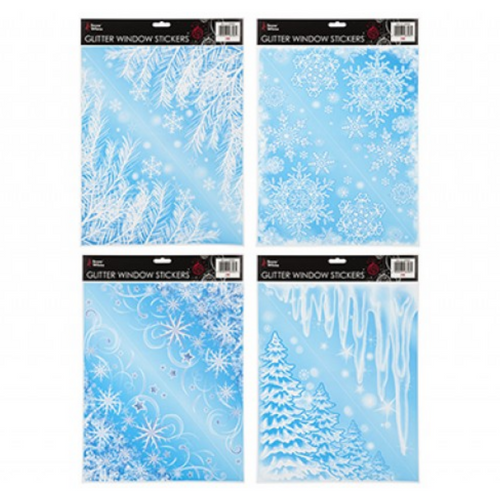 Glitter Window Stickers (Assorted) Glitter Window Stickers (Assorted)