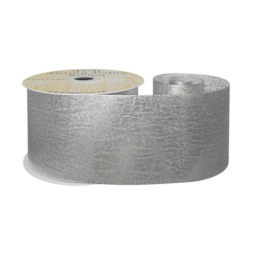 Metallic Silver Ribbon (63mm x 10yd) Metallic Silver Ribbon (63mm x 10yd)