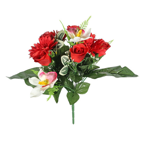 Red Pembroke Gerbera and Orchid Mixed Bunch Red Pembroke Gerbera and Orchid Mixed Bunch