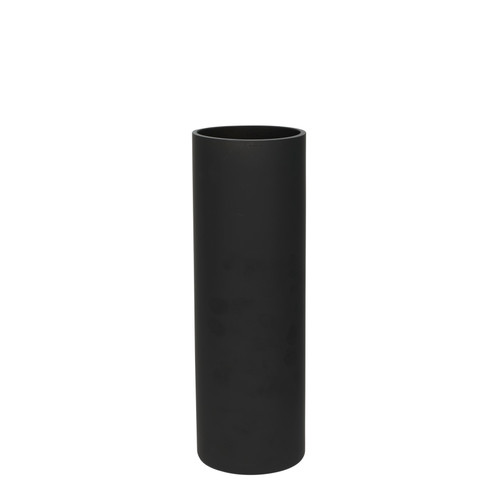 Matt Black Glass Cylinder Vase (30cm) Matt Black Glass Cylinder Vase (30cm)