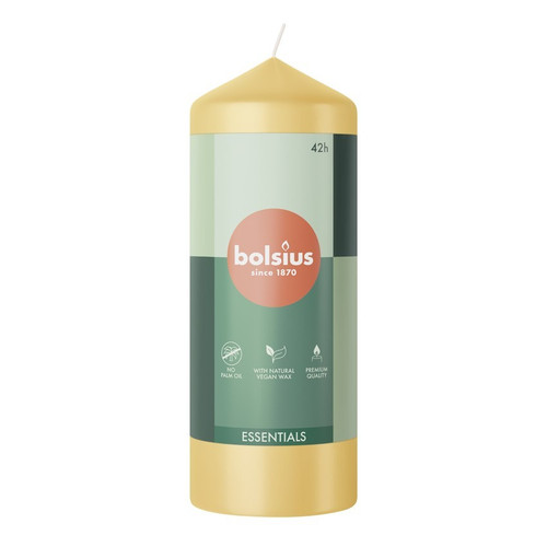 Bolsius Oat Beige Essential Pillar Candle (150mm x 58mm) Bolsius Oat Beige Essential Pillar Candle (150mm x 58mm)