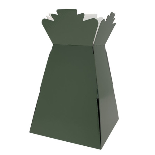 Super Pearlised Dark Green Living Vase (X30)