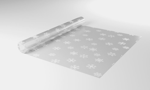 Large White Snowflakes Film