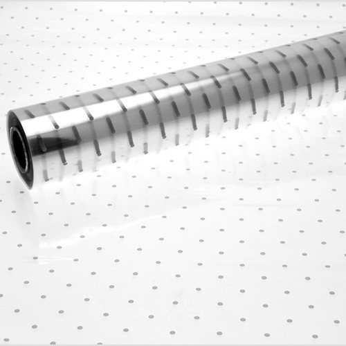 80cm Prtd Silver Dots 