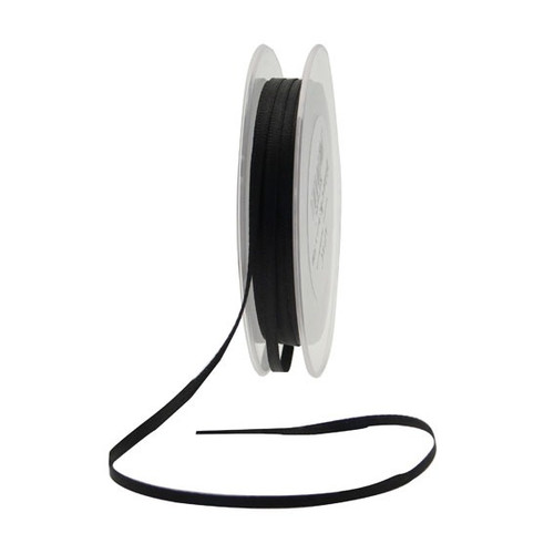 3mm Black Satin Ribbon 3mm Black Satin Ribbon