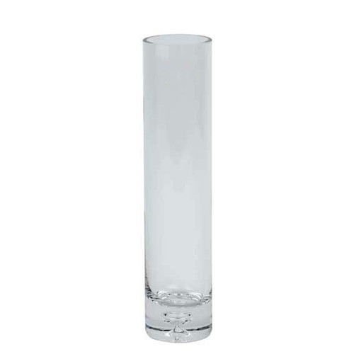 Cylinder Bud Vase with Bubble 25cm