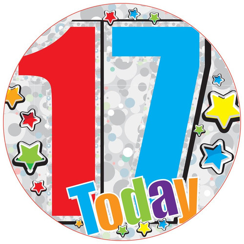 Age 17 Unisex Jumbo Badge  Age 17 Unisex Jumbo Badge