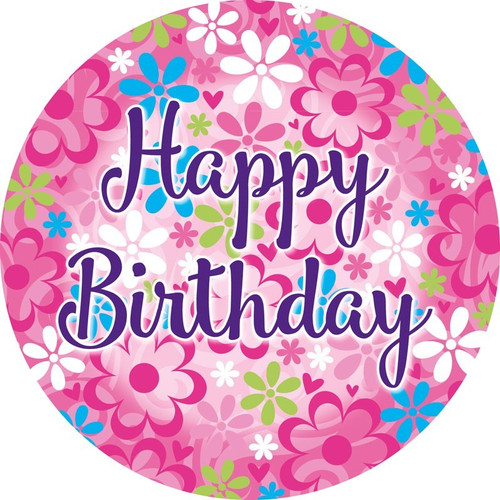 Jumbo Flower Birthday Badge Jumbo Flower Birthday Badge