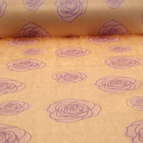 Lilac Roses Kraft Paper
