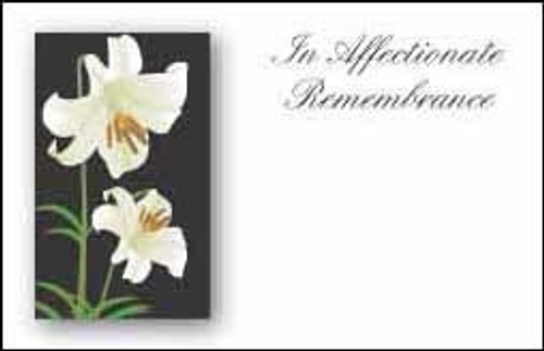 White Lily-In Affectionate Remembrance