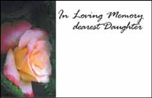 Rose-In Loving Memory-Daughter (x50) Rose-In Loving Memory-Daughter (x50)