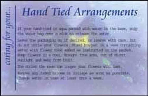 Hand Tie Arrangements-Card Card (x50) Hand Tie Arrangements-Card Card (x50)