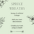 60cm Spruce Wreath with 140 tips