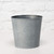 Round Antique Grey Zinc Pot  (19cm)