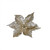 Gold Glitter Poinsettia Pick  Gold Glitter Poinsettia Pick