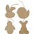 Easter Hanging Decorations. H: 10 Cm. 4 Pcs