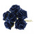 Bunch of 6 Navy Blue Foam Tea Rose Bunch of 6 Navy Blue Foam Tea Rose