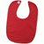 Baby Blank Plain Red unbranded 100% cotton velcro bib