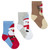 Babies 3 Pack Assorted Christmas Design Socks (Size 0-5.5)