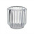 Clear Maeve Rounded Grooved Glass Tealight Holder (8cm)