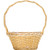 Sun Bleached Wicker Basket - Round (19cm)