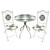 Mosaic Design Cream & Natural Bistro Set