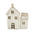 White Stoneware House Ornament (13cm)