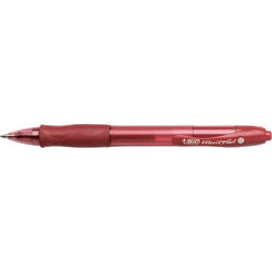 BIC VELOCITY RETRACTABLE GEL INK PEN Red Bx12 Melbourne Office Supplies