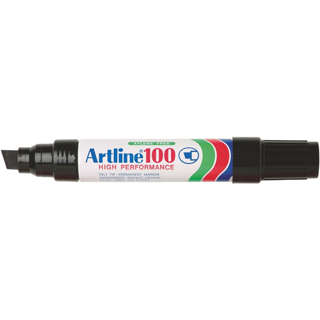 ARTLINE 100 PERMANENT MARKERS Large Chisel Black Each - Melbourne Office  Supplies