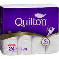 QUILTON 3 PLY TOILET PAPER PK24 ** Limited Stock ** Melbourne Office