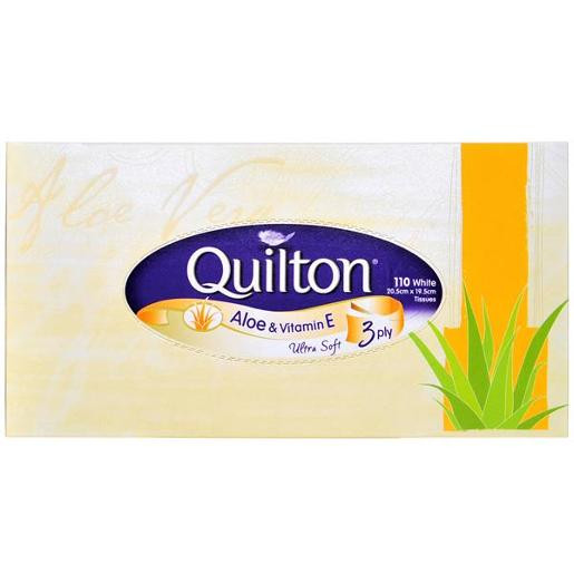 QUILTON FACIAL TISSUE ALOE VERA & VITAMIN E WHITE 3PLY 110S - Melbourne  Office Supplies