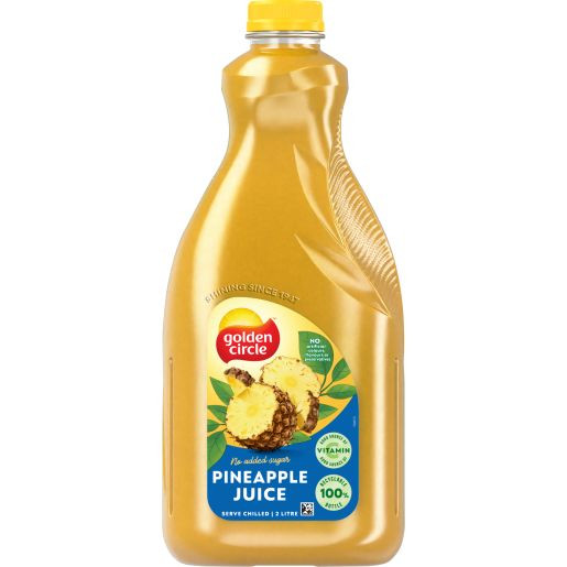 GOLDEN CIRCLE UNSWEETENED PINEAPPLE JUICE 2L Melbourne Office Supplies