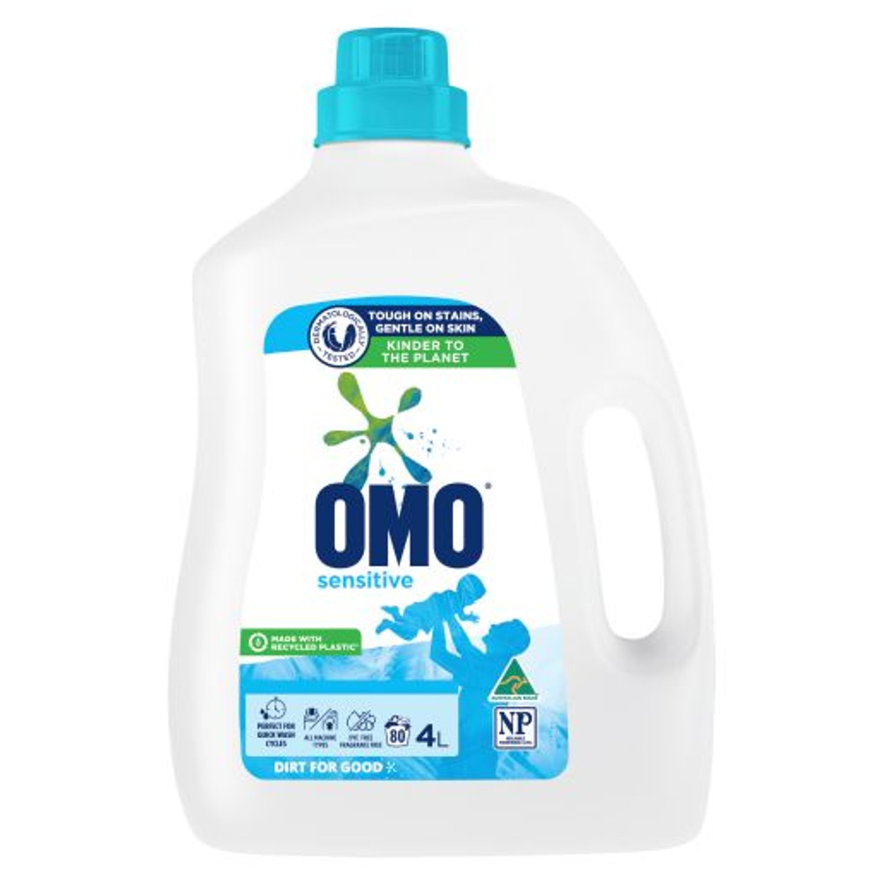 OMO FRONT & TOP SENSITIVE LAUNDRY LIQUID 4L Melbourne Office Supplies