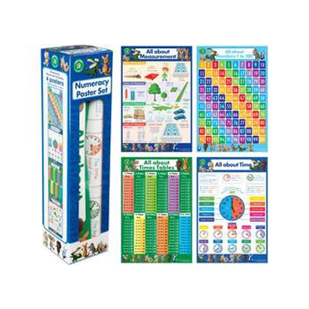 All About Numeracy Poster Box Set - Melbourne Office Supplies