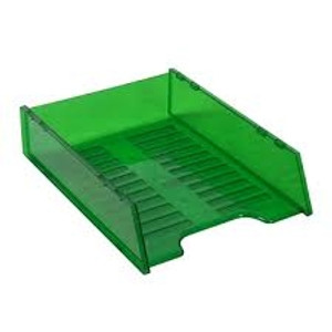 ITALPLAST DOCUMENT TRAY Multifit - Tinted Green