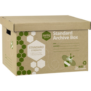 MARBIG ENVIRO ARCHIVE BOX 100% Recycled Brown 420L x 315W x 260H