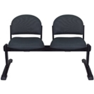 MADISON BEAM CHAIR 2 Seater Beam with Black Legs, 1250mm Length