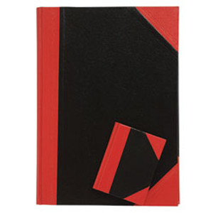 RED & BLACK HARDCASE NOTEBOOKS A5 210x162mm 200Pg